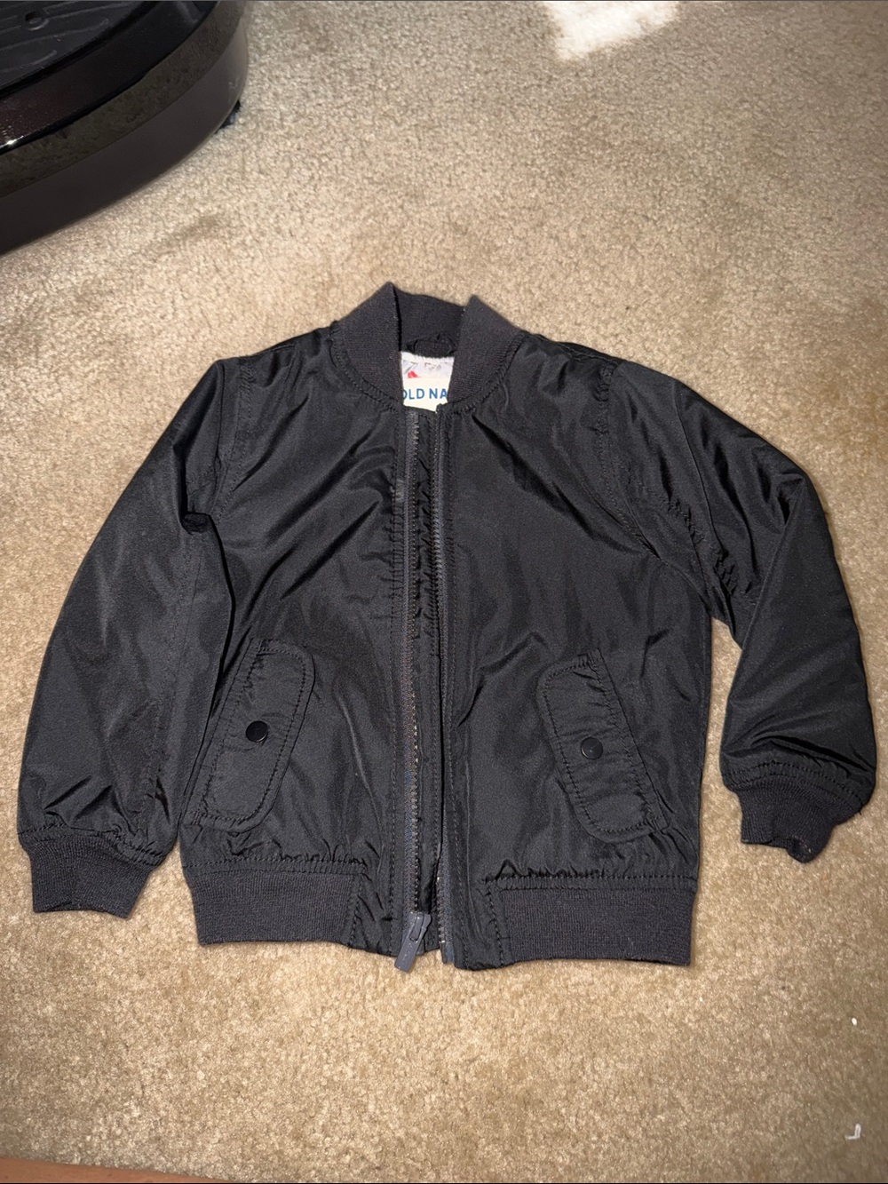 Old Navy Black Lightweight Bomber Jacket